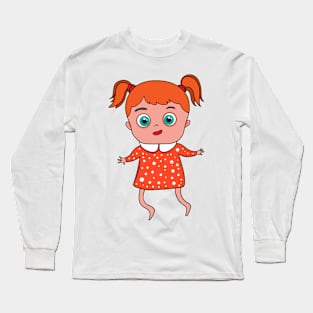 cute  girl Long Sleeve T-Shirt